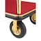Global Industrial Gold Stainless Steel Bellman Cart Straight Uprights 8 Pneumatic Casters, 41-1/4L x 24W x 75H 985117GD - alternate 6